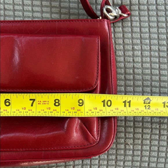 Red Leather Crossbody Bag - Picture 9 of 10
